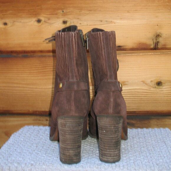 Michael Kors women’s 9.5 Brown Heeled Ankle Boots - Picture 6 of 10